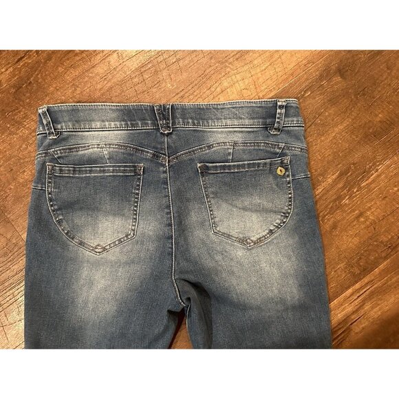 Democracy Womens Jeans Gray Size 14 Ab Technology Mid-Rise Cropped Skinny Casual - Picture 4 of 4